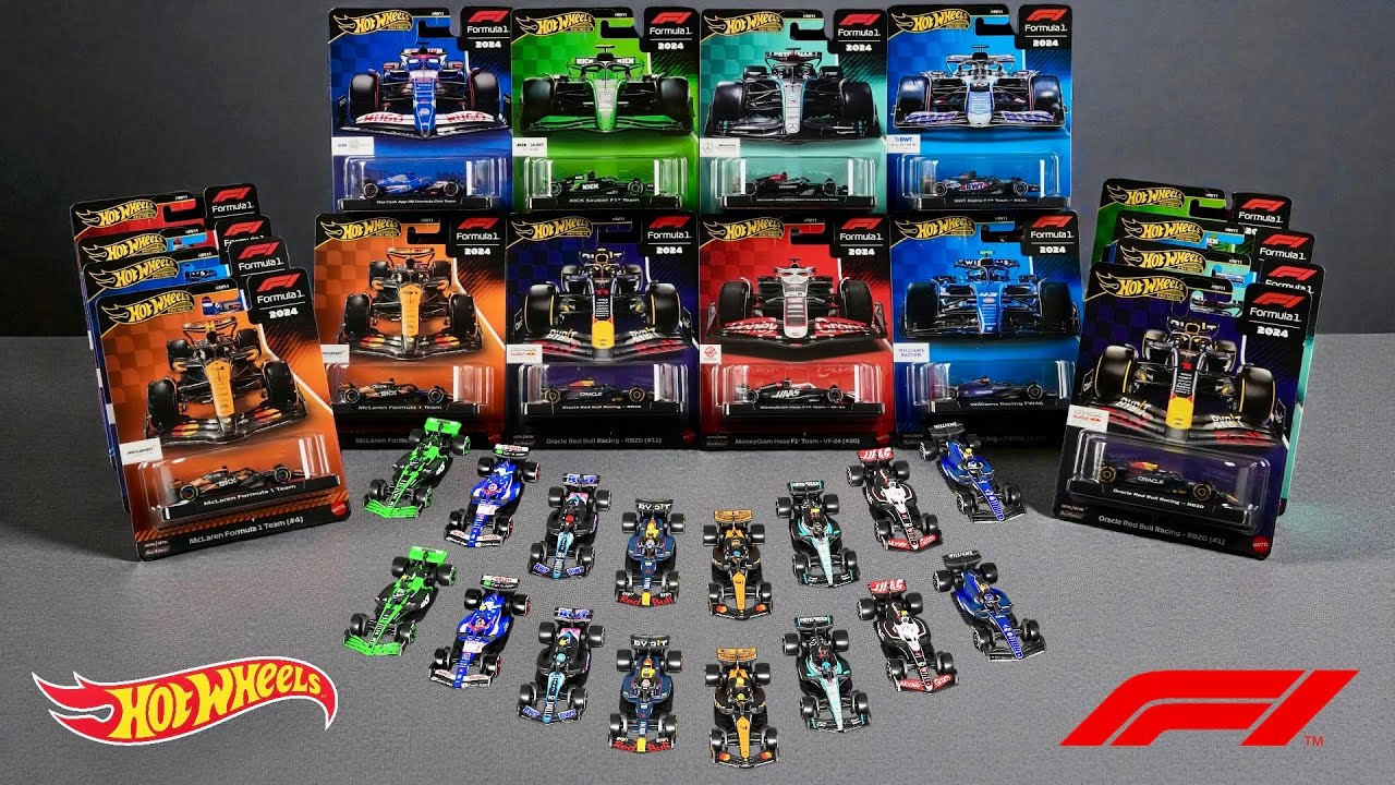 Unboxing Hot Wheels F1 Premium 16 Car Set