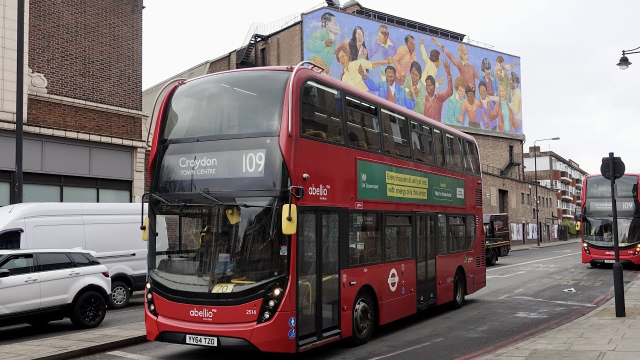 London Bus Route 109 - Croydon to Brixton - Subtitles