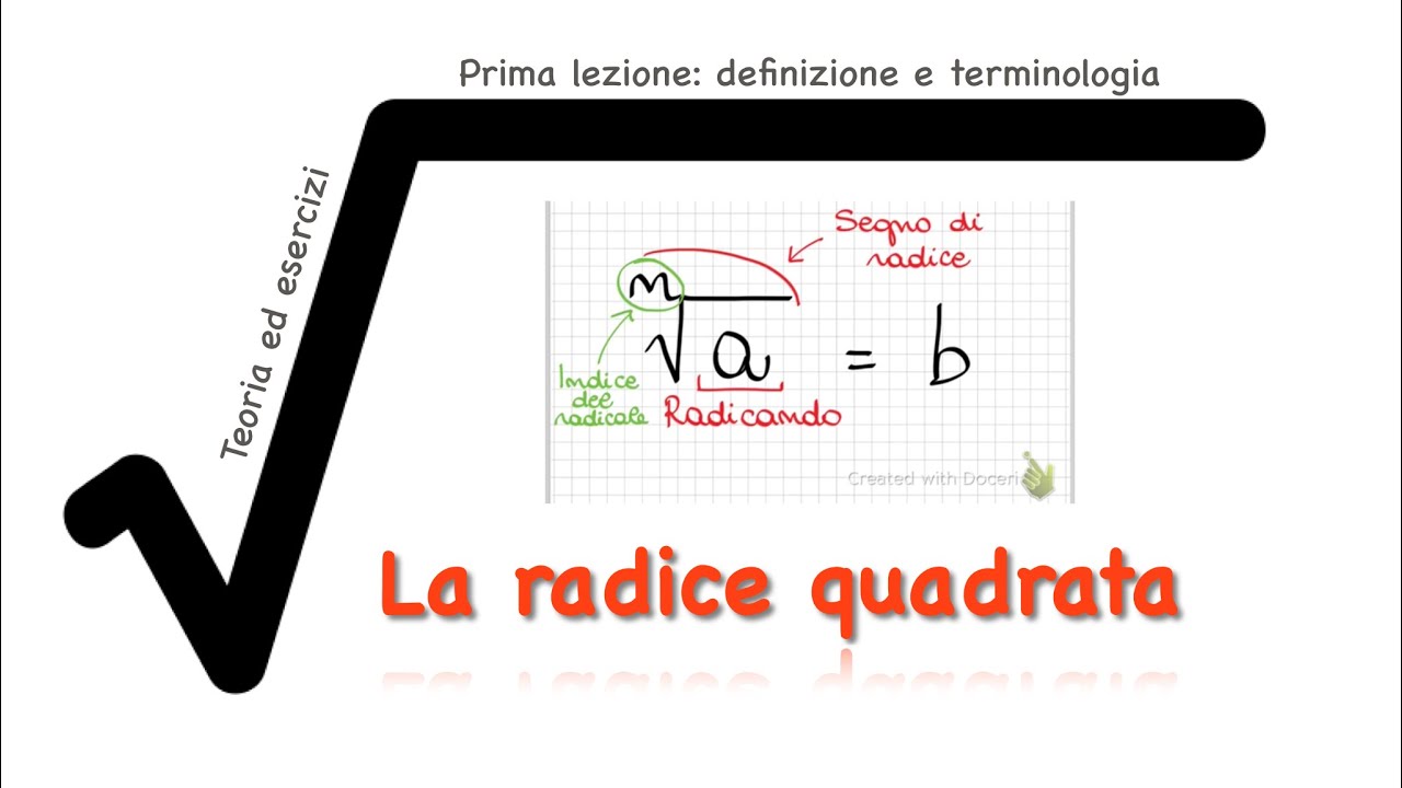 La radice quadrata - prima lezione