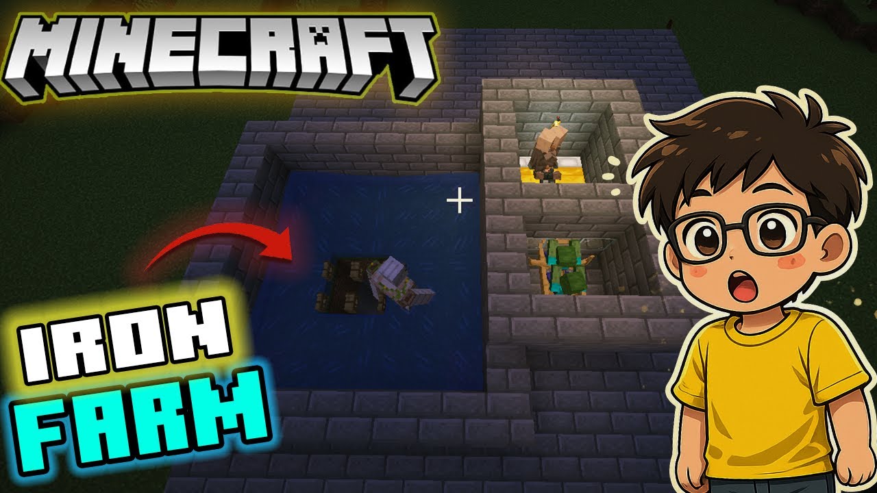 MY NEW IRON FARM FOR TRADING 💸IN SURVIVAL | MINECRAFT Ep-5