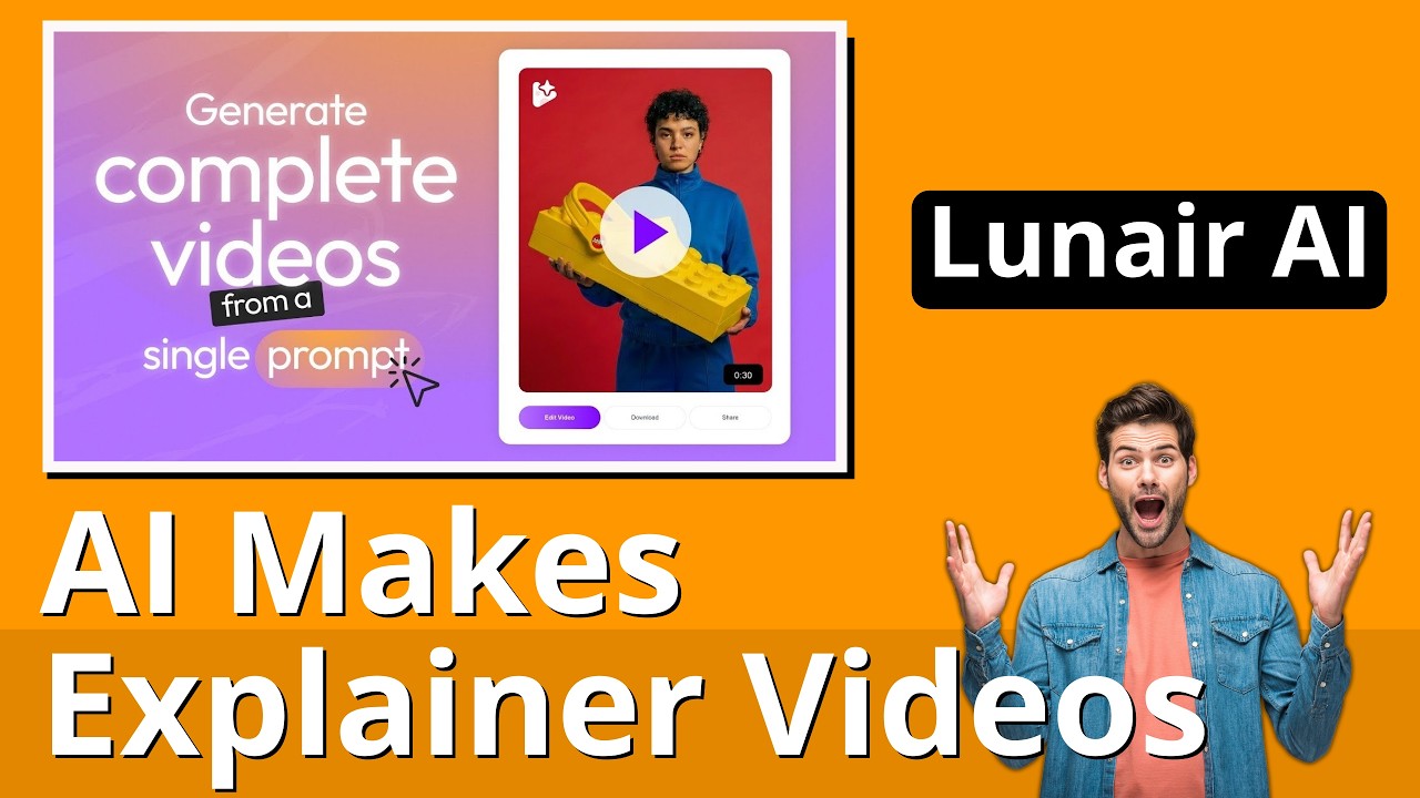 I Made an AI Explainer Video in 15 Minutes (LunAir.AI Review)