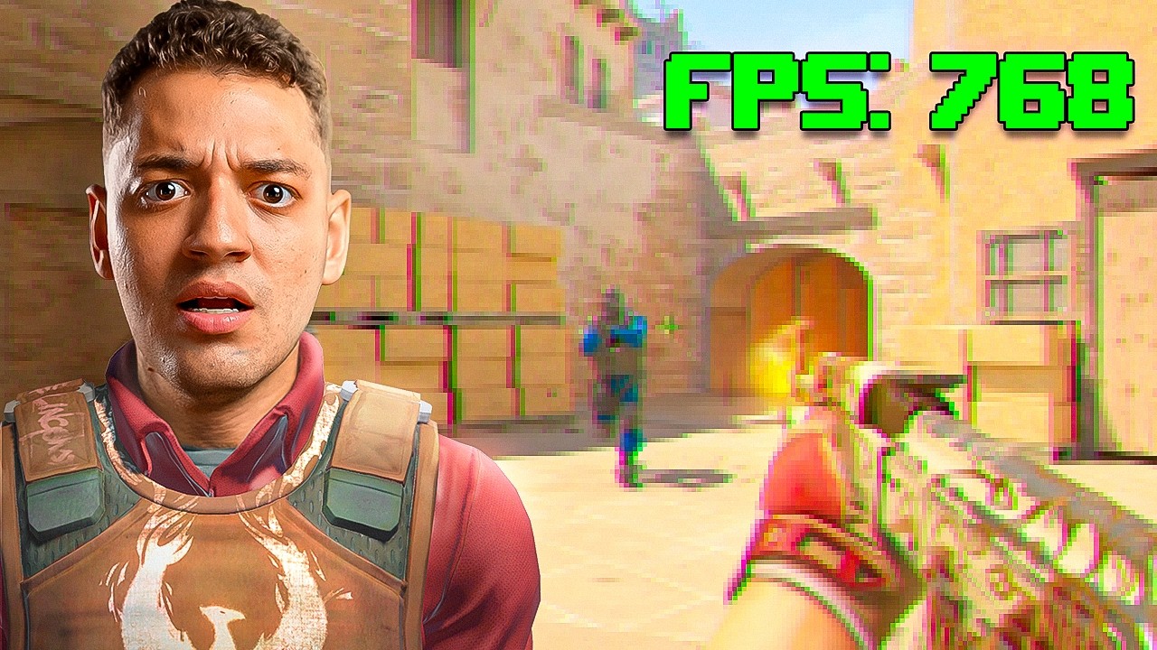 Testei a menor resolução do CS 2 que deixa o FPS alto
