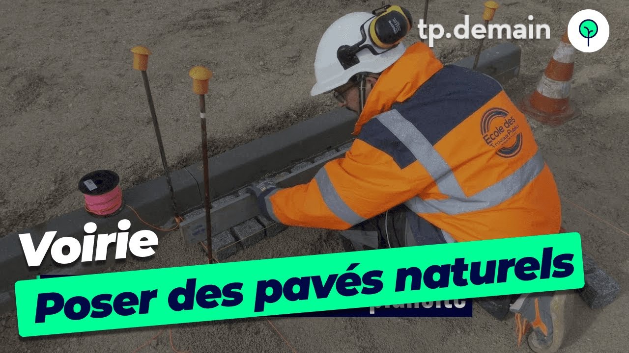 La pose de pavés naturels