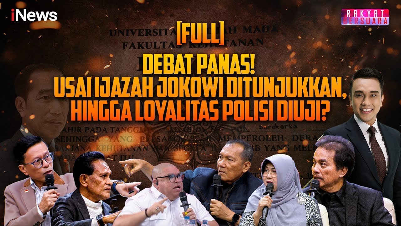 FULL Debat: Kubu Roy vs Kubu Jokowi, Roy Cecar Andi Azwan Cs Soal Detail Ijazah