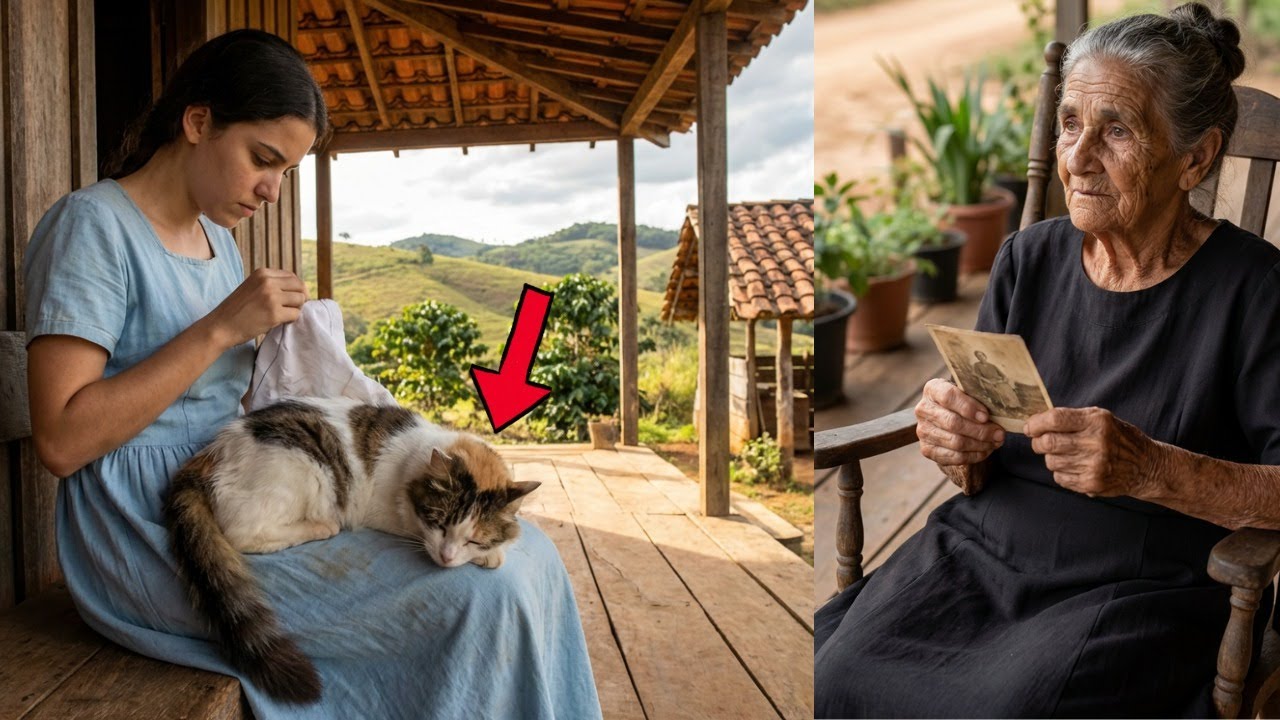 Mulher nascida em 1831 fala sobre o Gato com quem cresceu na Roça - Narração IA