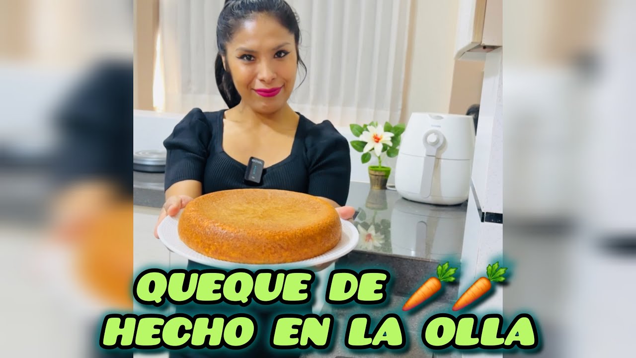 Queque de zanahoria hecho en la olla