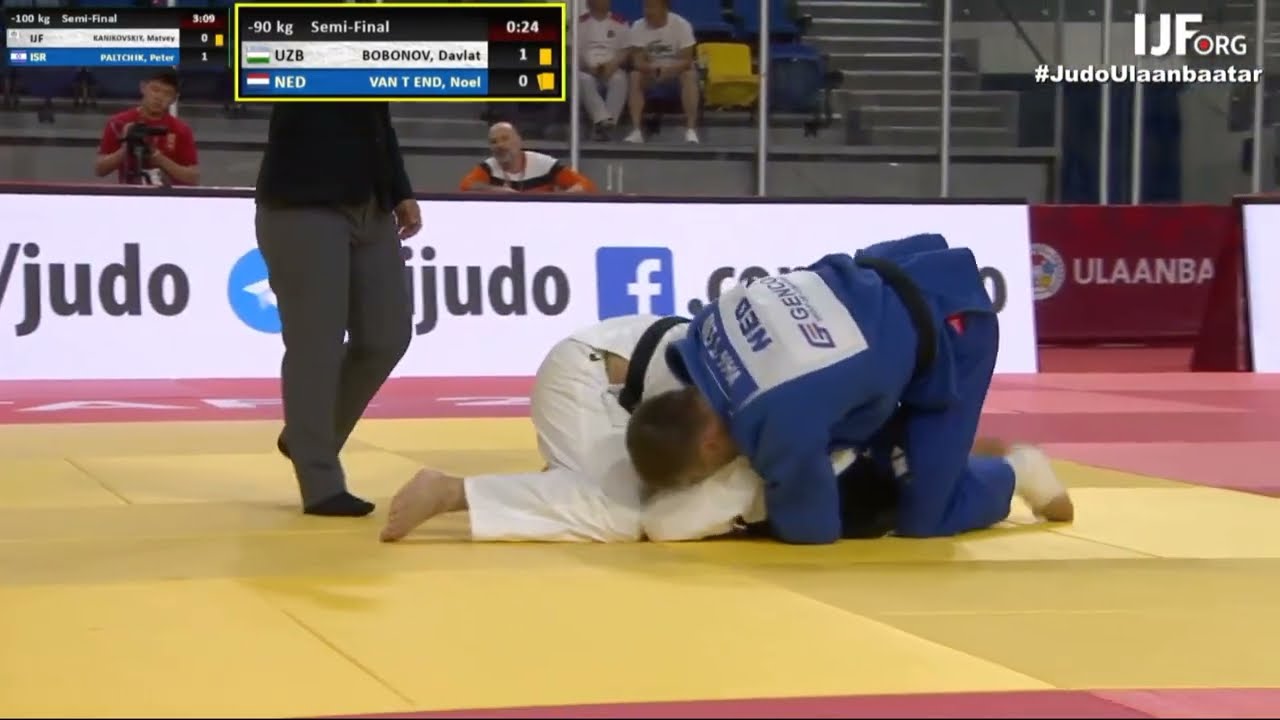 Davlat Bobonov vs No&euml;l Van 't End | Semi-Final -90 Ulaanbaatar Grand Slam 2022