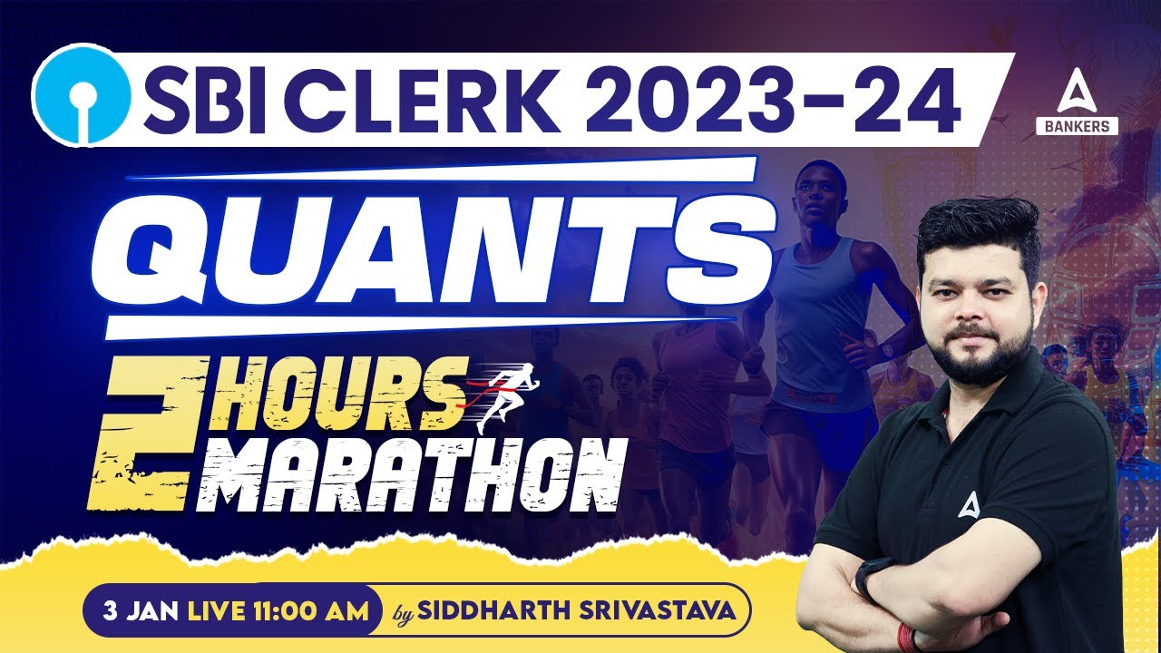 SBI Clerk Quant Marathon 2023 | SBI Clerk Quant Most Expected Questions