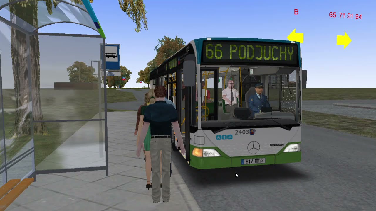 OMSI 2: Fiction Szczecin - Mercedes-Benz O530 Citaro #2403 - Linia: 66 - Kierunek: Podjuchy