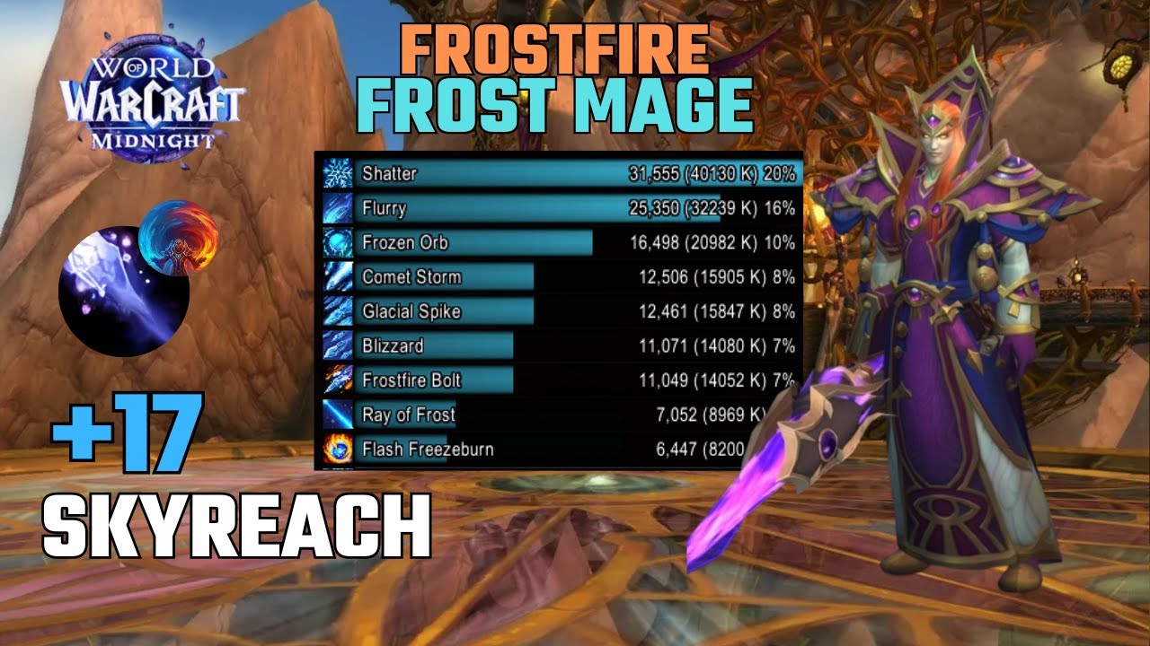 Skyreach +17 | Frostfire Frost Mage | Midnight Beta - Season 1 M+
