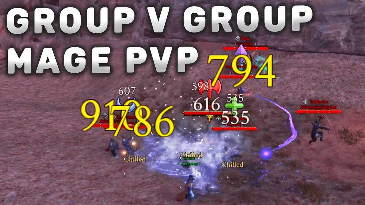 Mage Group PvP - Ashes Of Creation Alpha 2