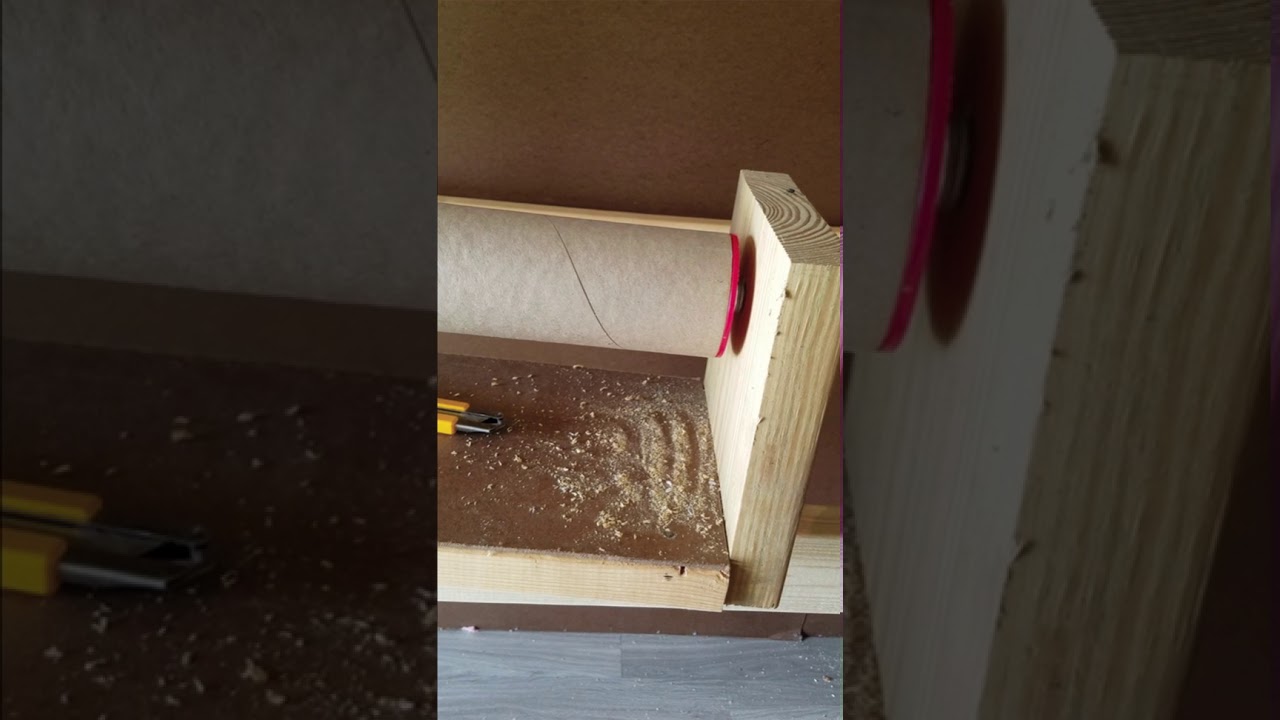 Vinyl Roll slitter, Home made for less than $50