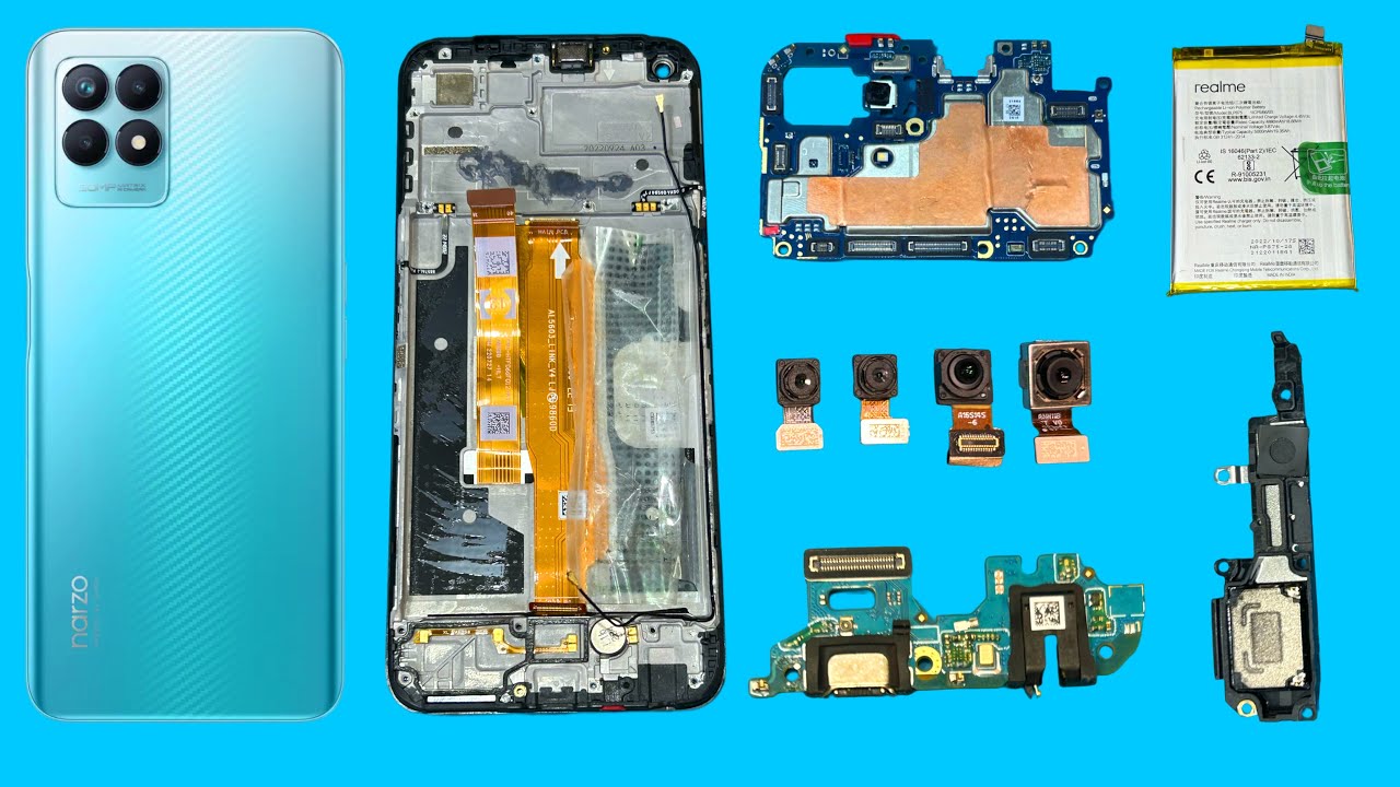 Realme narzo 50 disassembly / realme narzo 50 teardown / realme narzo 50 back open