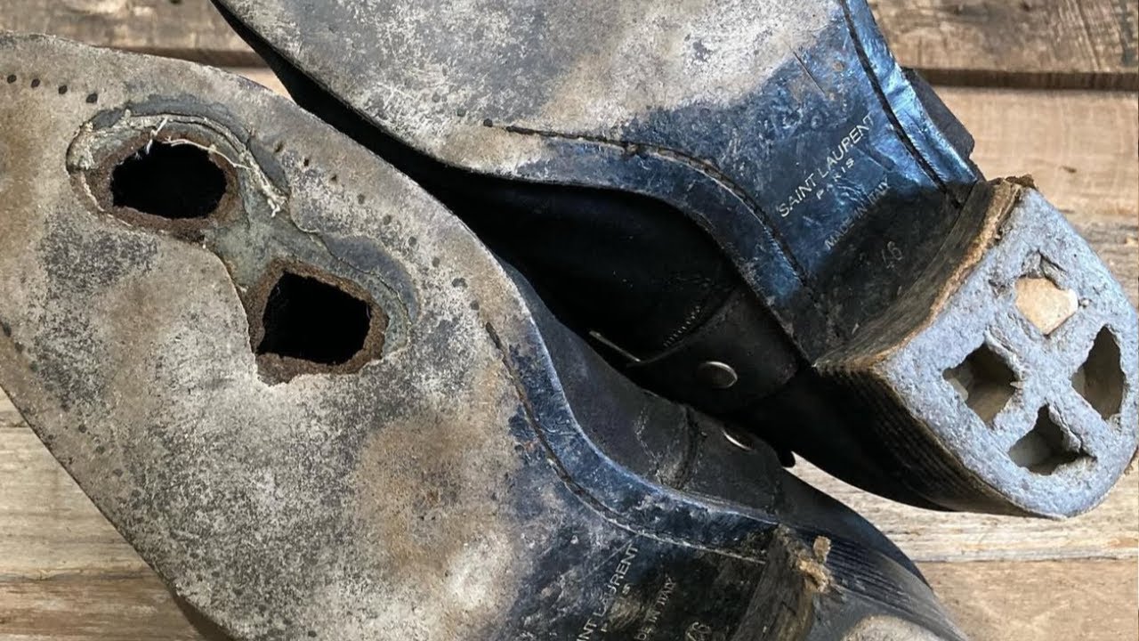Saint Laurent Boot Restoration | From TRASH to Brand NEW