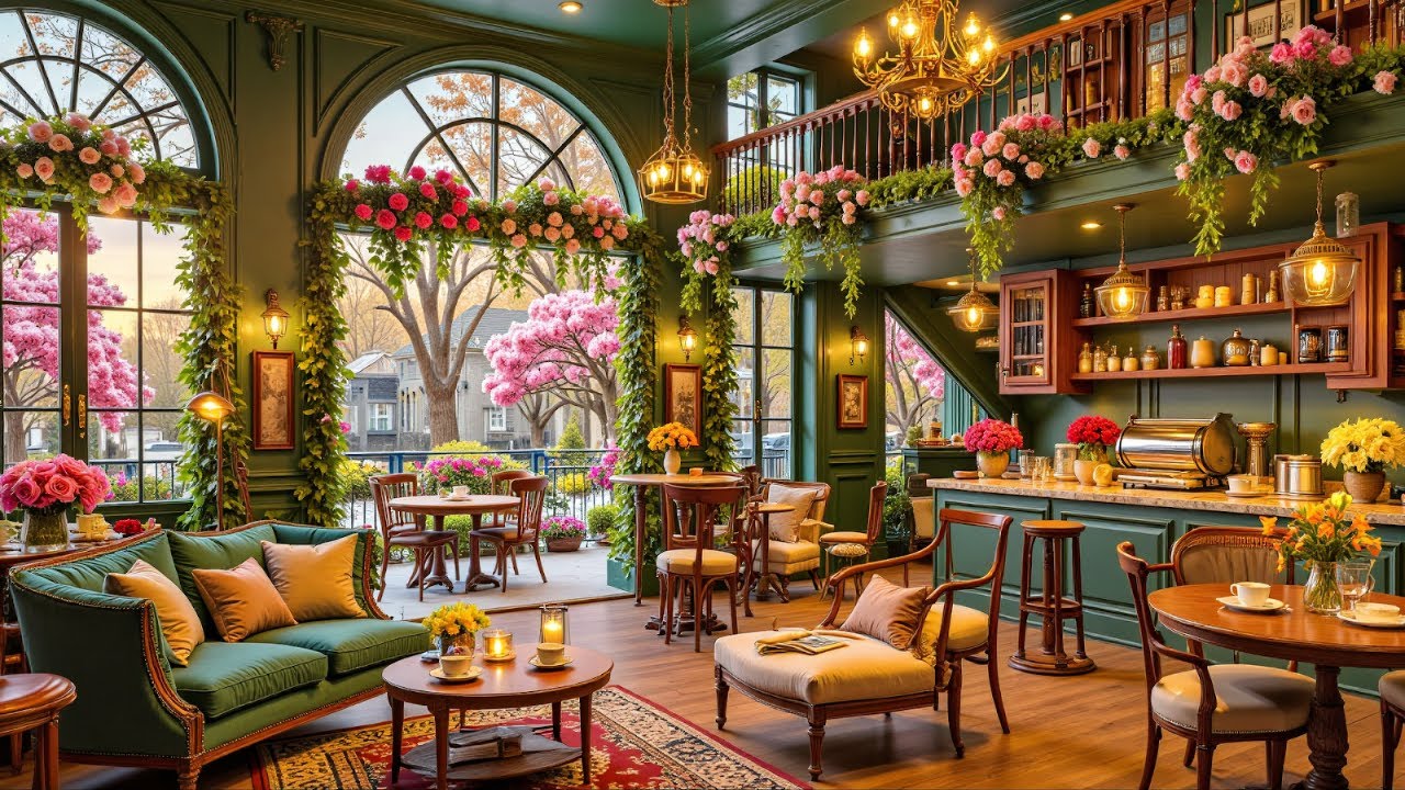 Spring Coffee House Jazz - Gentle Jazz Vibes for Seasonal Focus & Productivity