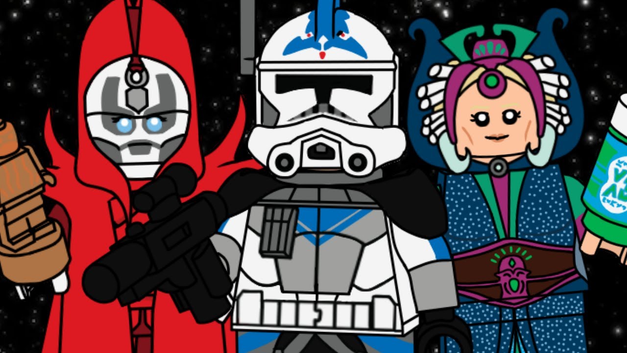 Custom Lego Star Wars: The Clone Wars Minifigures