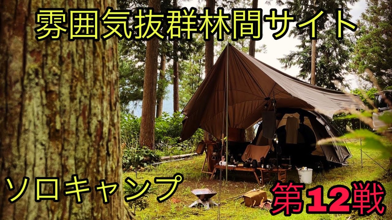 第１２戦！林間サイトで雰囲気抜群ソロキャンプ！