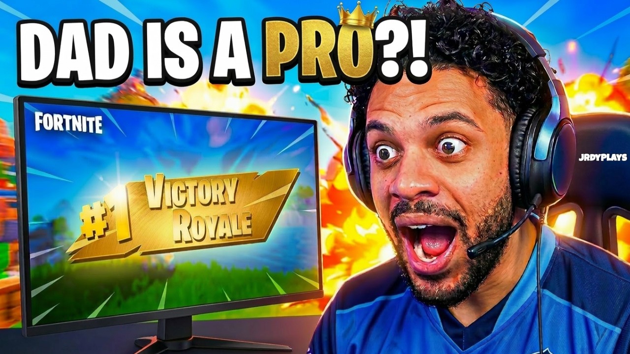 Dad Becomes A PRO Fortnite Player!