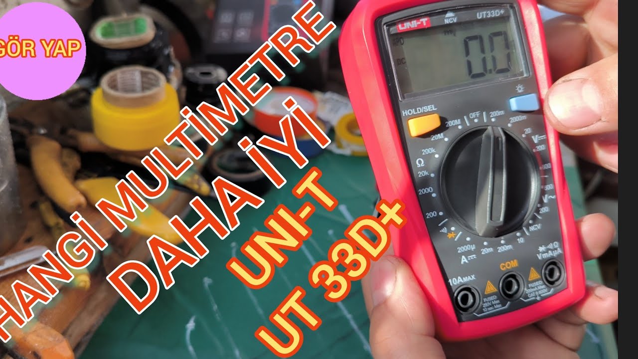 HANGİ MULTİMETRE DAHA İYİ-UNI-T UT33D+DİJİTAL- MULTİMETRE İNCELEMESİ-NCV-MULTİMETRE NASIL KULLANILIR