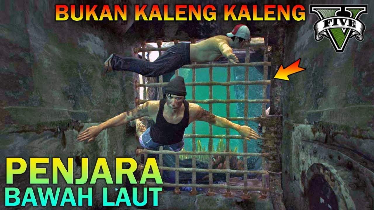 PREMAN TERKUAT DIPENJARA BAWAH LAUT   GTA 5 YOUTUBER KOCAK PARODY