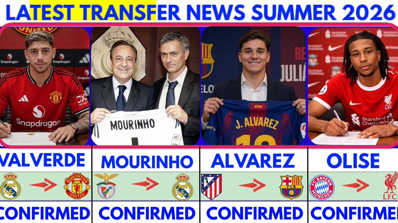 🚨LATEST CONFIRMED TRANSFER NEWS AND RUMOURS TRANSFER NEWS  2026|Mourinho to madrid🔥 Valverde united🚨