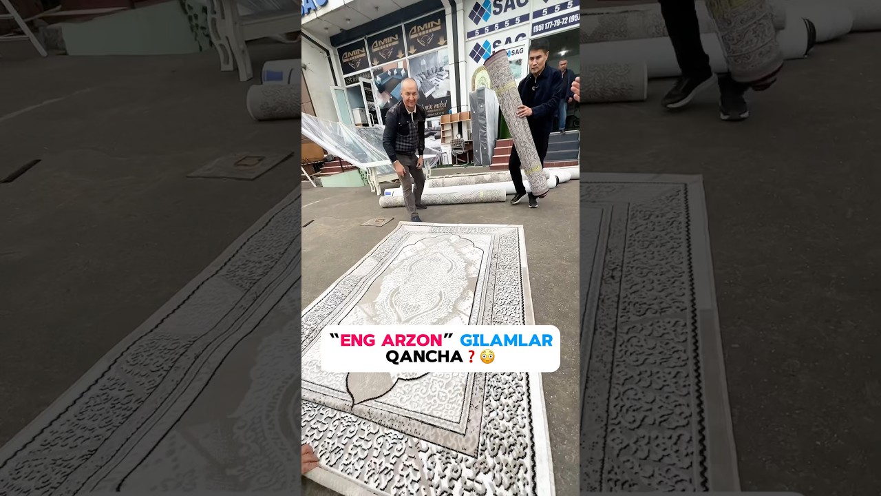 O&rsquo;zbekistondagi &ldquo;ENG ARZON&rdquo; Gilamlar Nech pul❓😱 #arzonmebel #gilam_narxlari #arzonuylar #gilam