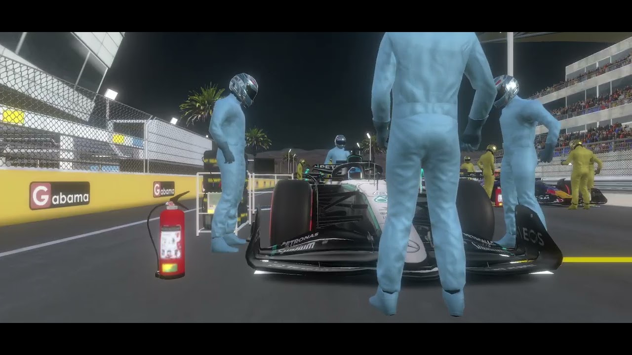 single race bahrain monoposto with george russel