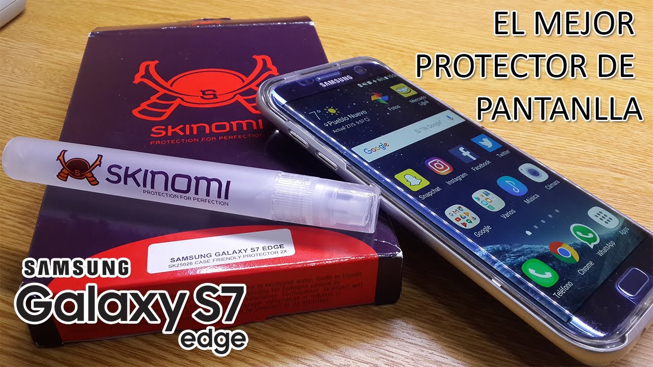 El Mejor Protector de Pantalla Para el Samsung Galaxy S7 Edge | Skinomi TechSkin™