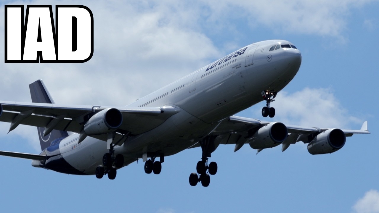 Planespotting the Sunday Rush at Washington Dulles: A380s, a 747-8, Antonov AN-124 & more