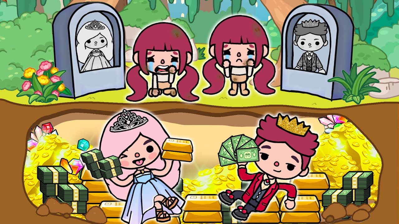 Parents Fake Their Deaths To Teach Their Twin Princesses A Lesson | Toca Life Story | Toca Boca