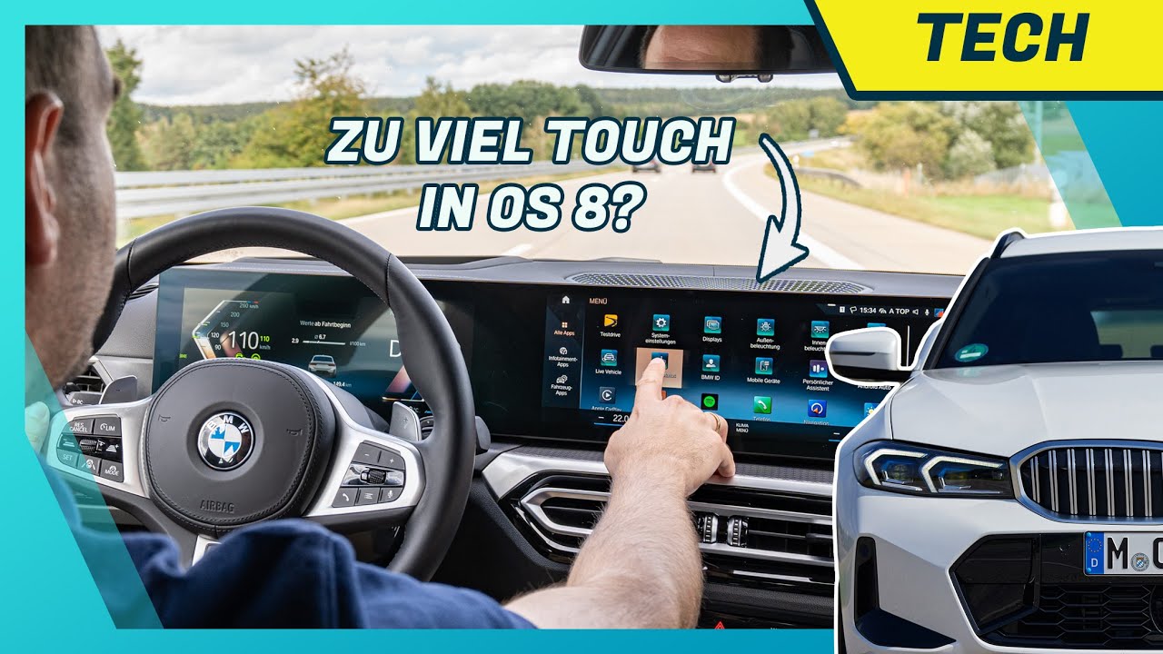 Neuer Curved Screen & OS 8 im BMW 3er 2022 im Test: Bedienung während der Fahrt & Sprachsteuerung