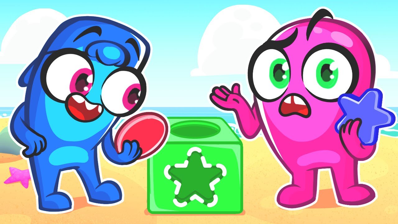 Learn Colors & Shapes With Slick Slime Sam ⭐ Baby Learning Song