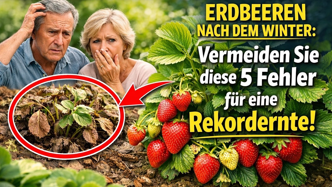 ERDBEEREN NACH DEM WINTER: Vermeiden Sie diese 5 Fehler für eine Rekordernte!