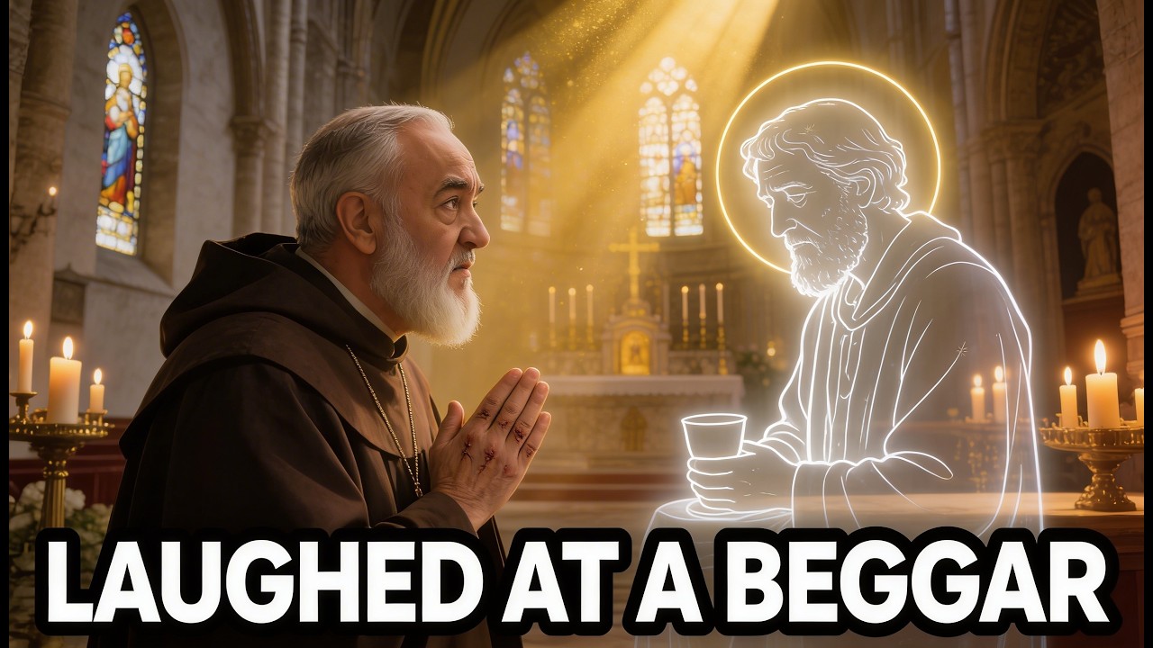 He Mocked a Beggar on the Street — Padre Pio SAW WHO He Actually Laughed At