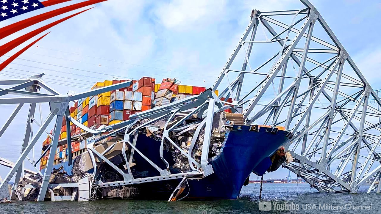 56-Day Timeline for Container Ship Moved from Key Bridge Collapse Site