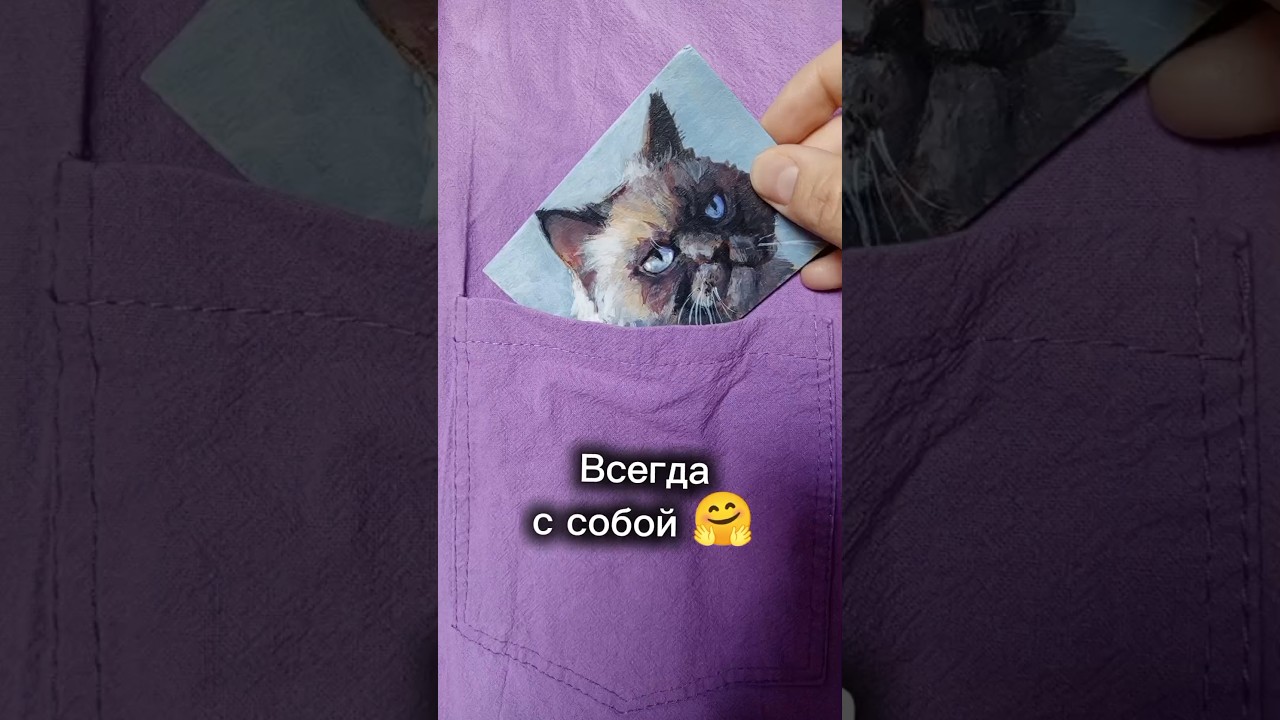 Портрет который можно взять с собой🤗#shorts #snig #cat