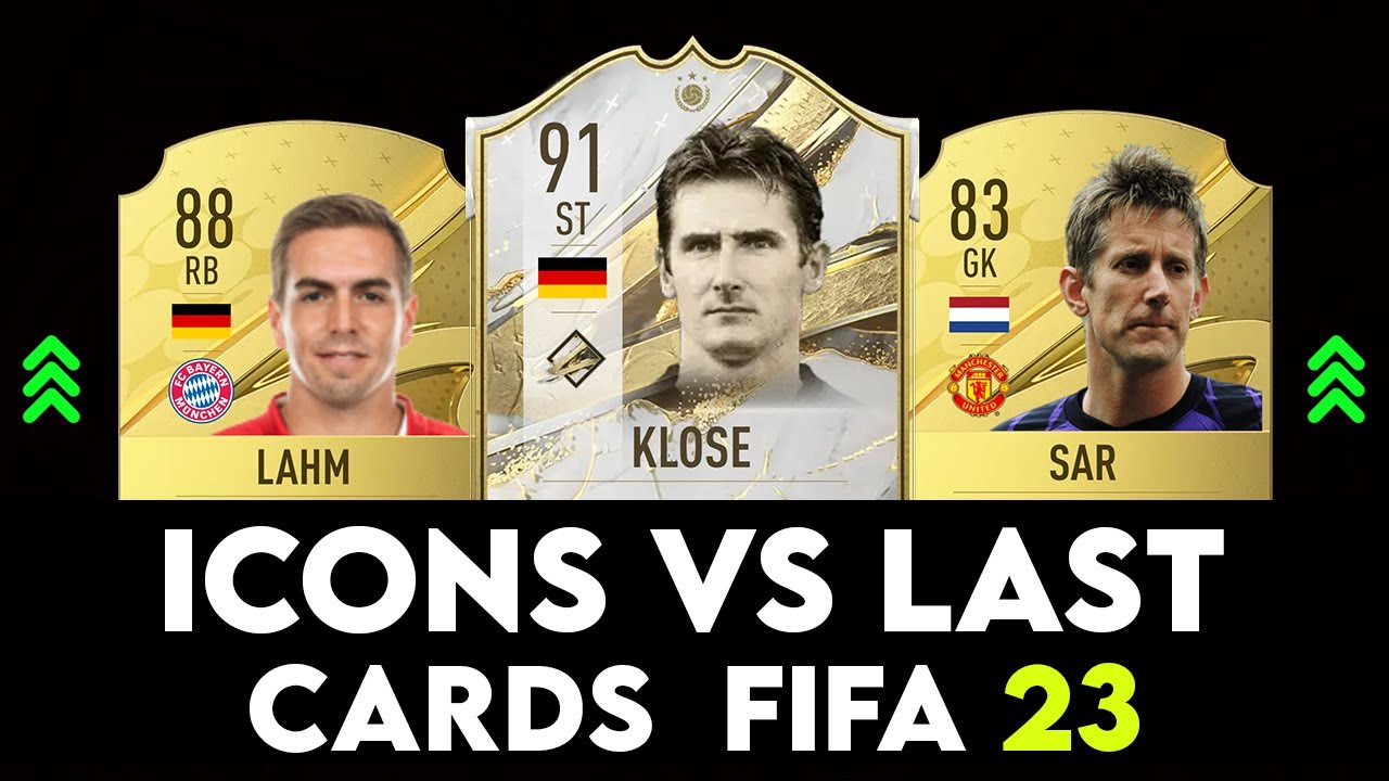 FIFA 23 ICONS VS LAST CARDS IN FIFA HISTORY ft. Lampard, Klose etc..
