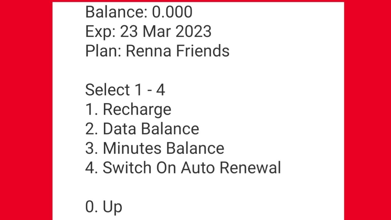 How To Check Renna SIM Balance 🤗