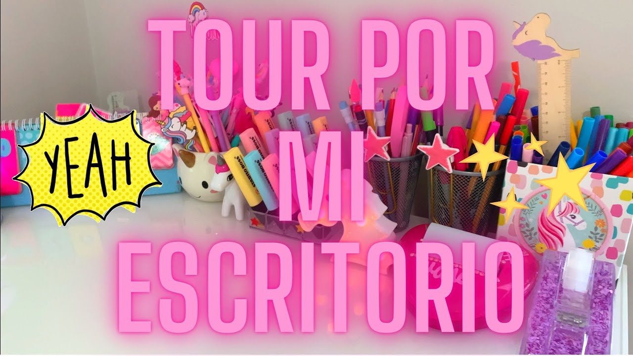 ✨Tour por mi escritorio- Me Emplumona 🌈🙋🏻‍♀️💖
