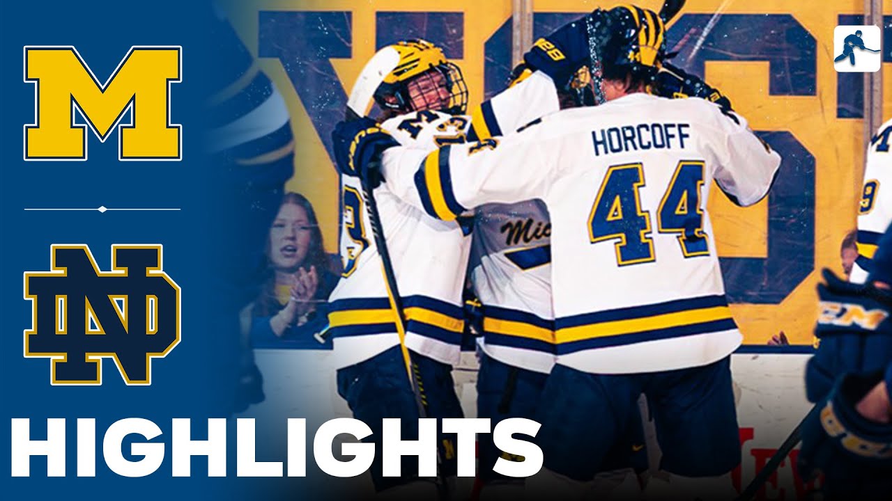 Michigan vs Notre Dame | NCAA College Hockey | Highlights - January 09, 2026