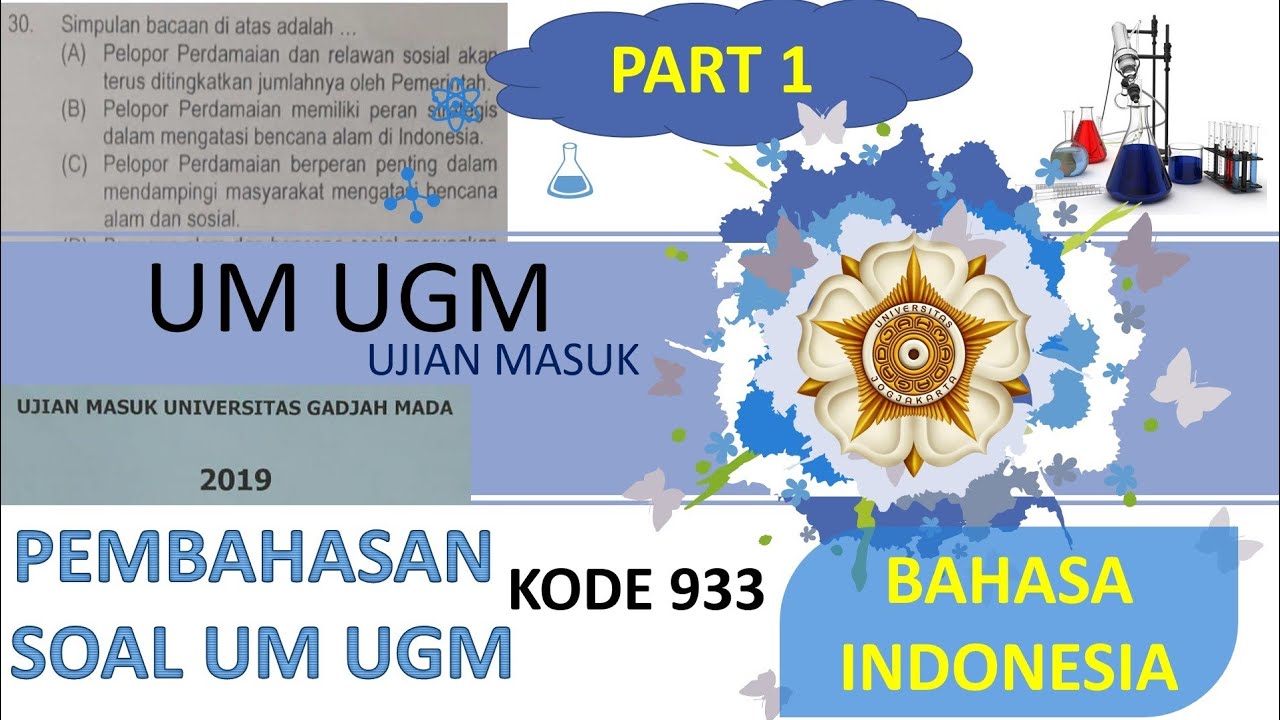 Pembahasan Soal Asli Bahasa Indonesia UM UGM (UTUL UGM) 2019 - Tes Kemampuan Dasar Part 1