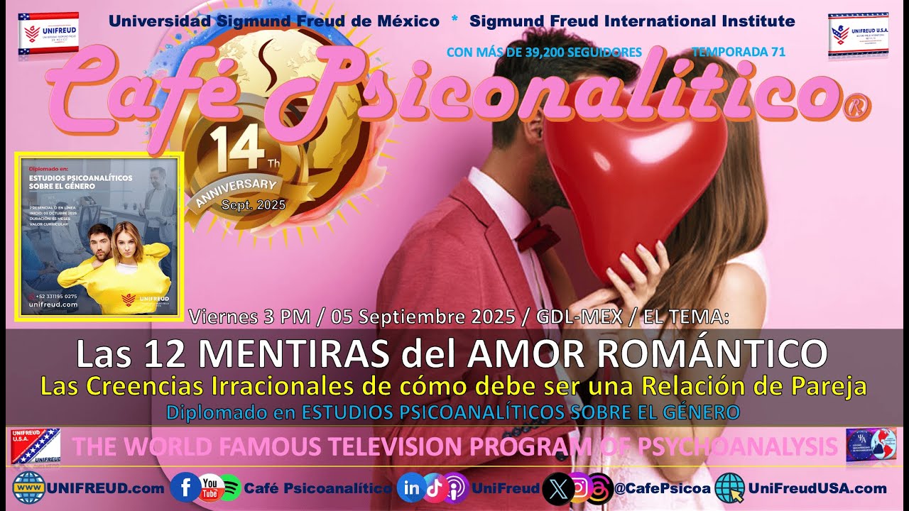 Las 12 MENTIRAS del AMOR Romántico - Las Creencias Irracionales de cómo debe ser una Pareja | 14°A.