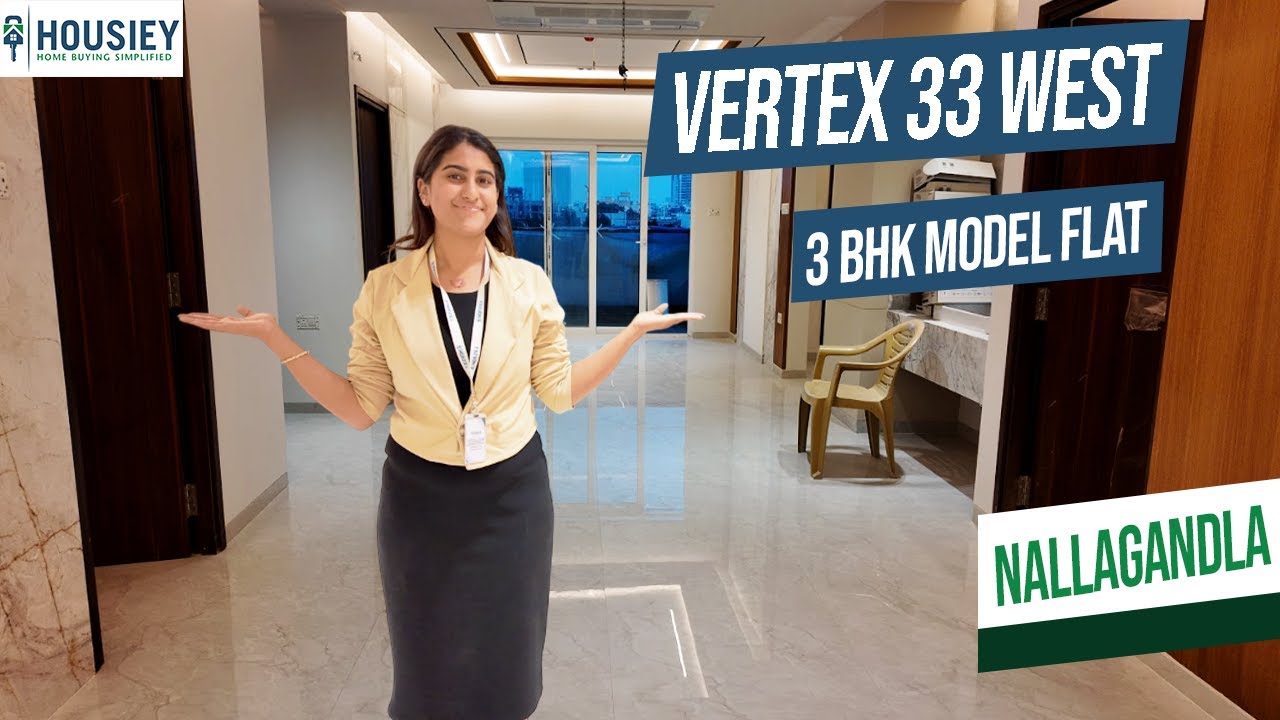 Vertex 33 West Nallagandla | Luxurious 3BHK Model Flat Tour In Hyderabad | Price & Review 2026