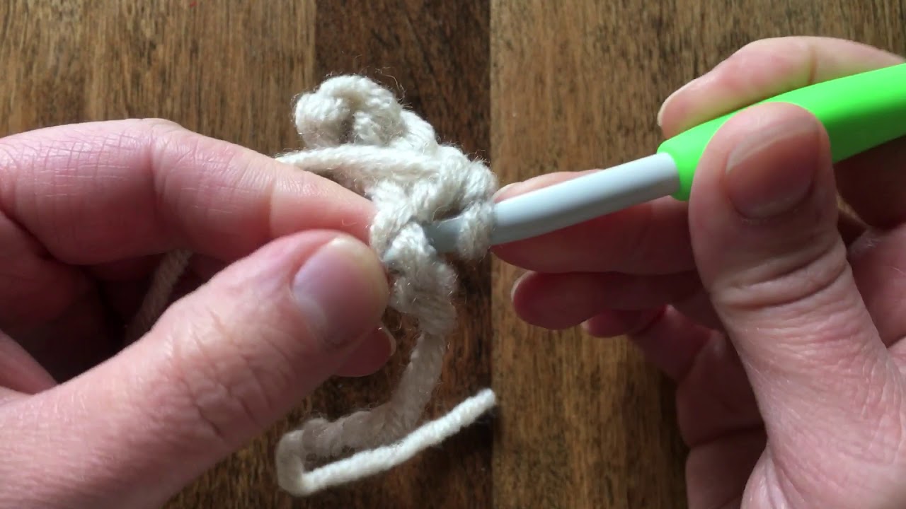 How to single crochet (sc) - no sound