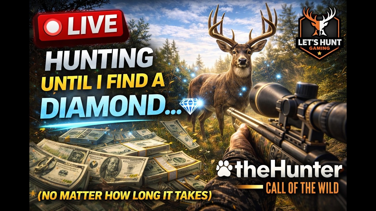 LIVE: Hunting Until I Find a DIAMOND… (No Matter How Long It Takes)