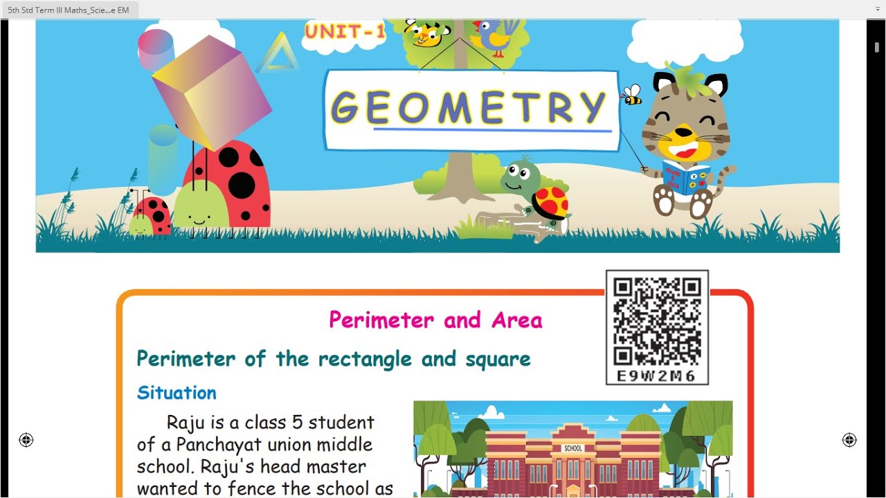 GEOMETRY - PART-1 -  UNIT-1  -  TERM-3 - MATHS  -  5TH STANDARD -  ENGLISH MEDIUM