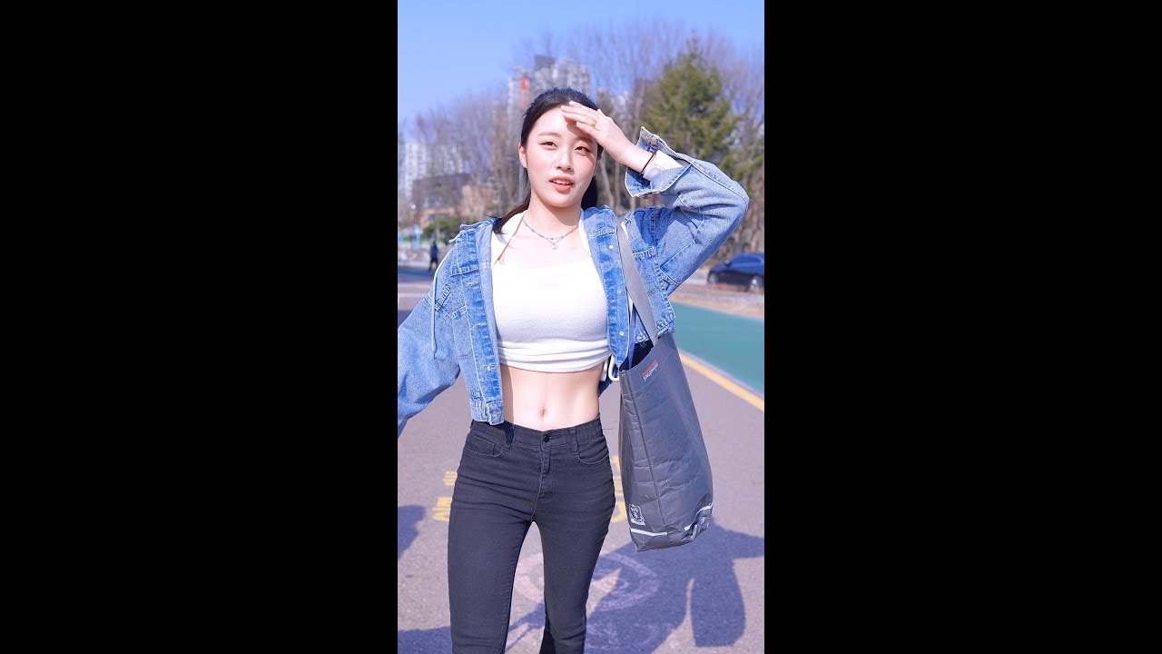 선명한 복근 포니테일 유세빈(Yu Se-bin)치어리더