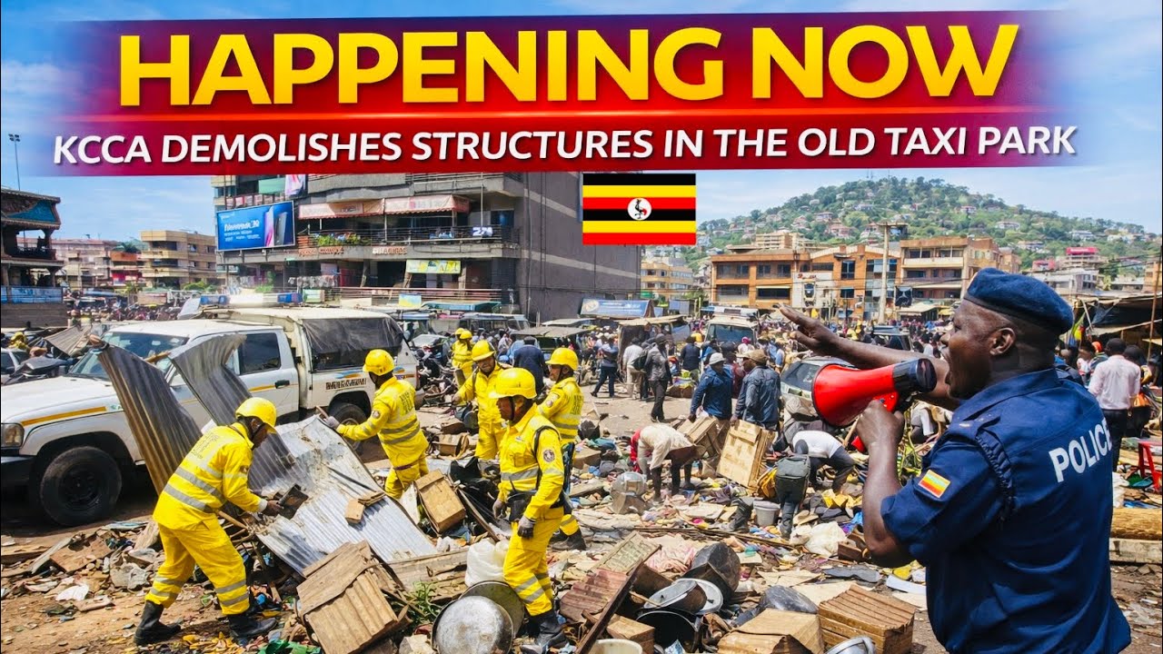 KCCA снесла убежище торговцев в Кампале, Уганда 🇺🇬