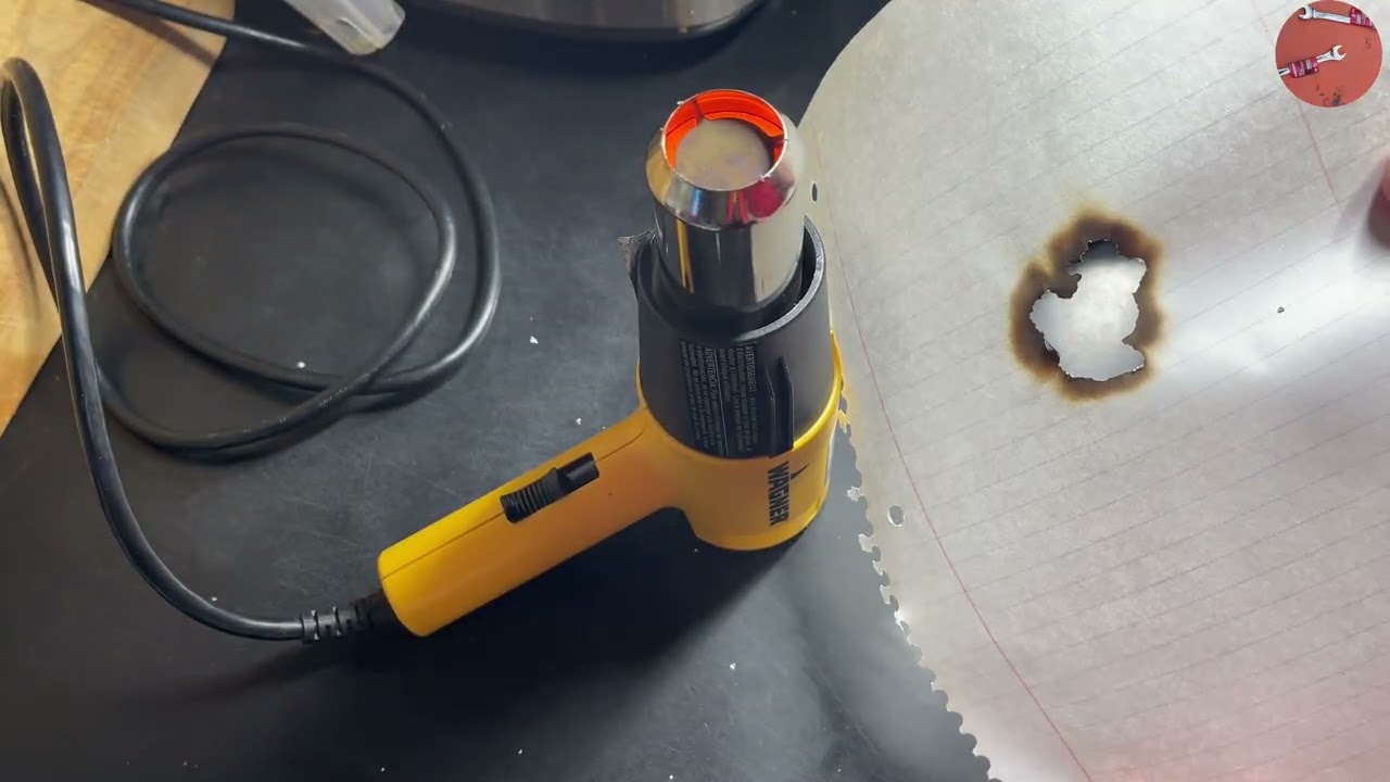 Wagner HT1000 Heat Gun vs Notebook Paper