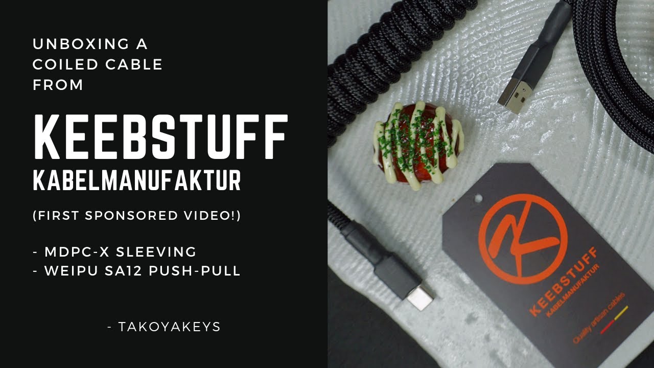 Now THIS is Quality! A Stealthy, Elegant Coiled Cable from Keebstuff | Unboxing + Review